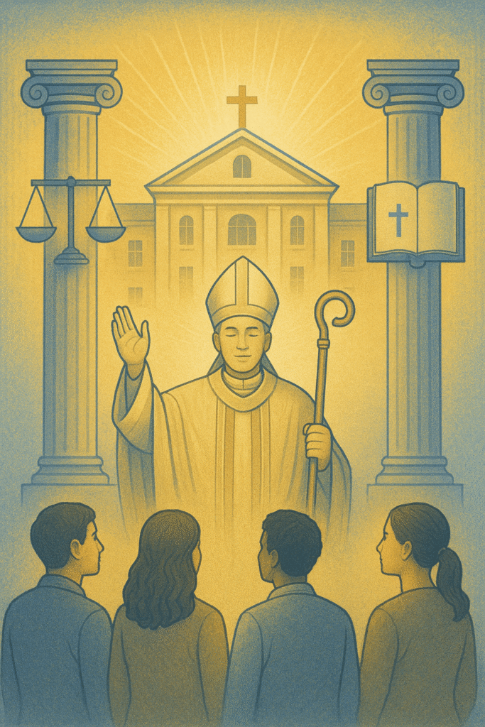 Aprobasi Uskup Diosesan: Pilar Identitas Universitas Katolik dalam Dialektika Hukum Sipil dan Hukum Gereja: Sebuah Pencerahan bagi Yayasan dan Universitas Katolik. chatgpt image sep 28, 2025, 01 48 37 pm